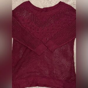 American Eagle Red/Burgundy knitted sweater